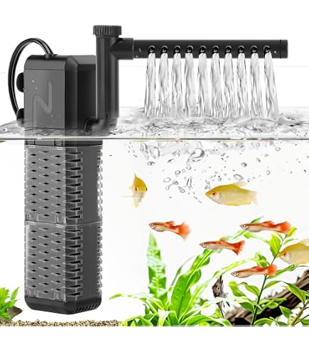 Amazon | AQQA 水槽フィルター 水中フィルター 20~40L水槽適用 静音